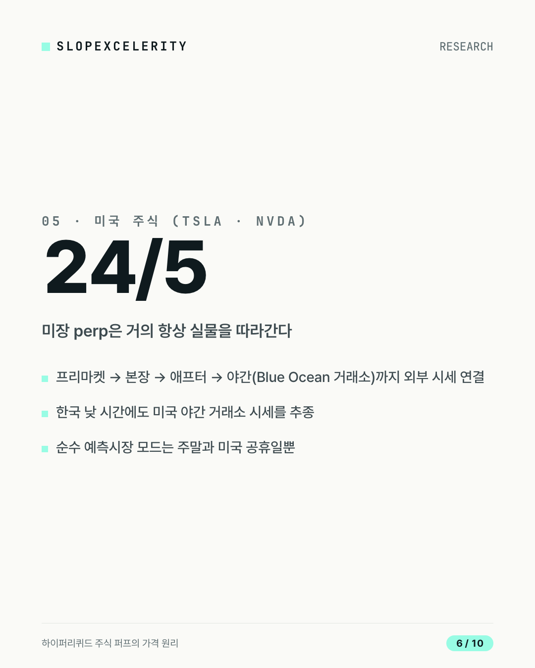 카드뉴스 6 — 미국 주식은 24/5