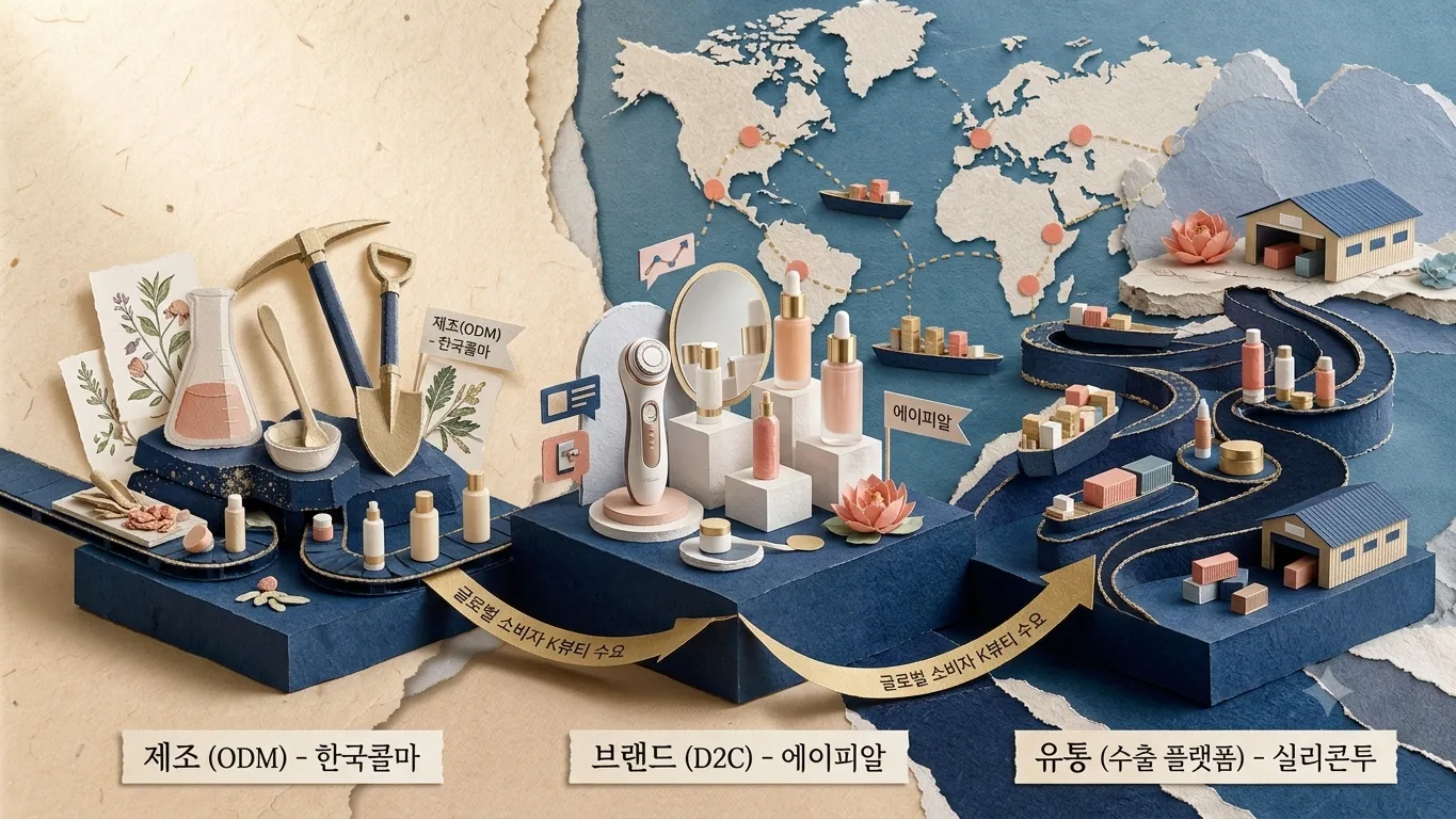 린치의 여섯 서랍으로 K뷰티 3사 다시 보기 — 한국콜마·에이피알·실리콘투는 같은 성장주가 아니다